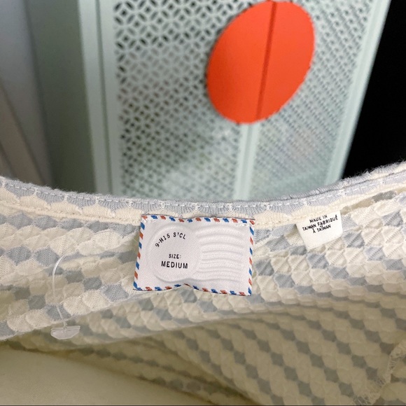 NWOT Anthro Postmark Sweetheart Peplum Dot Blouse - Picture 5 of 10